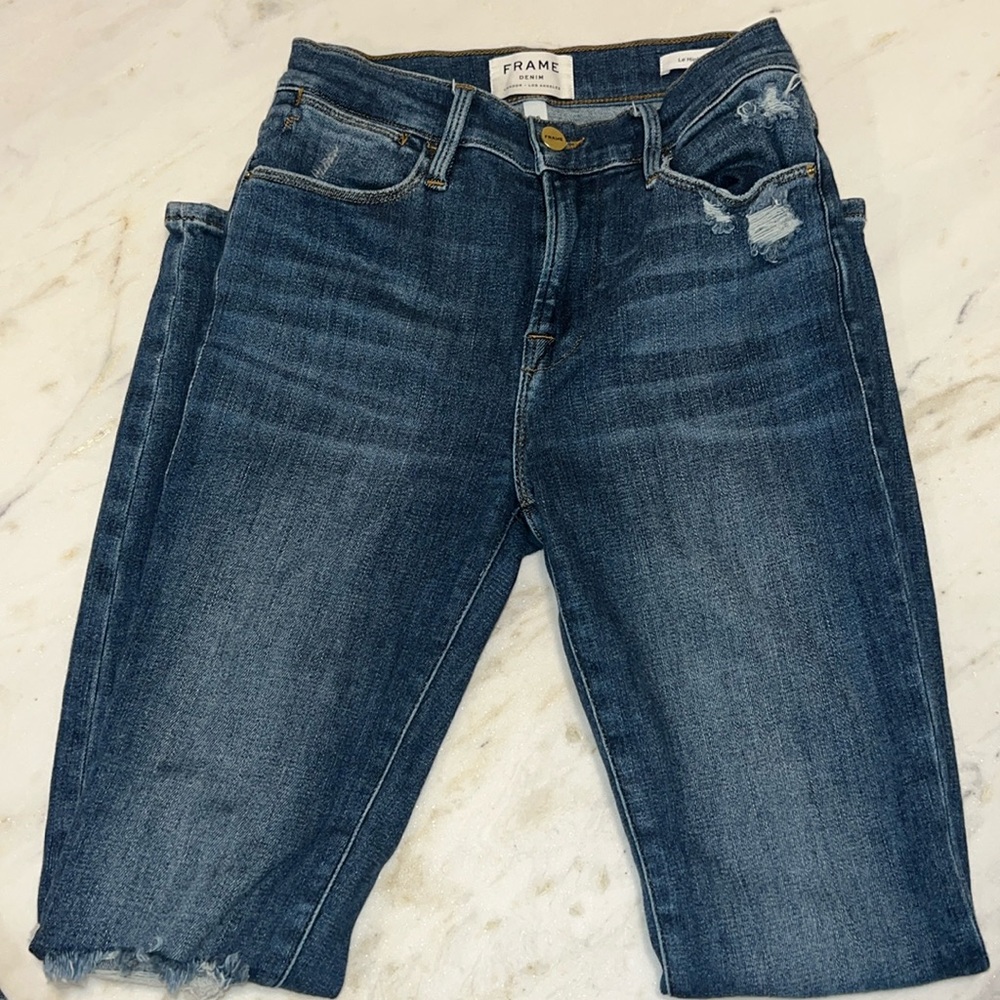 FRAME Le High Skinny Jean size 26